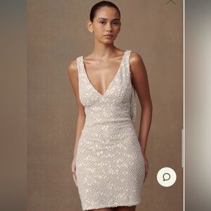 Meshki Louanne Daisy Beaded Mini Dress